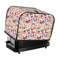 thumbnail image 1 of Daiia Cute Butterfly Flowers Pattern 2 slice Toaster Cover, Toaster Appliance Dust-proof Cover For Kitchen Small Appliance Dust Cover and Fingerprint Protection, 1 of 7