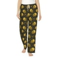 thumbnail image 1 of Daiia Cute Cartoon Bees Women's Sleep Pant with Pockets and Drawstring,Pajama Pants-Large, 1 of 9