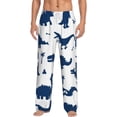 thumbnail image 1 of Daiia Cute Cartoon Dinosaurs Men's Sleep Pant with Pockets and Drawstring,Pajama Pants-Small, 1 of 9