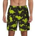 thumbnail image 1 of Daiia Cute Cartoon Dinosaurs Mens Swim Trunks Swim Shorts Quick Dry Swim Shorts with Mesh Lining Pockets-XX-Large, 1 of 9