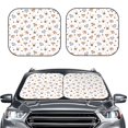 thumbnail image 1 of Daiia Cute Cartoon Dogs 2PCS Car Windshield Sun Shade, Foldable Sun Shield for Car Front Window, Auto Sun Blocker Visor Protector Universal for Truck SUV Pickup-Medium, 1 of 7