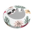 thumbnail image 1 of Daiia Cute Cartoon Sloth Stool Covers Round,Round Bar Stool Covers Waterproof Bar Chair Covers Washable Stool Cushion Slipcover for 12-14 Inch Chair-14 inch, 1 of 7