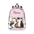 thumbnail image 1 of Daiia Cute Cats Vintage Canvas Backpack for Men and Women ,Hiking Backpack,Travel Laptop Bag for School,Large Capacity Backpack, 1 of 8