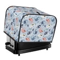 thumbnail image 1 of Daiia Cute Chameleons On Blue Pattern 4 slice Toaster Cover, Toaster Appliance Dust-proof Cover For Kitchen Small Appliance Dust Cover and Fingerprint Protection, 1 of 7