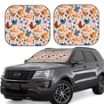 thumbnail image 1 of Daiia Cute Chickens 2PCS Car Windshield Sun Shade, Foldable Sun Shield for Car Front Window, Auto Sun Blocker Visor Protector Universal for Truck SUV Pickup-Large, 1 of 7
