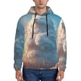 thumbnail image 1 of Daiia Cute Cloud Cat for Men's Fashion Hoodies & Sweatshirts with Kangaroo Pocket Hooded Sweatshirt Breathable & Moisture Wicking-Small, 1 of 7