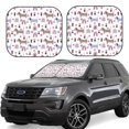 thumbnail image 1 of Daiia Cute Dog 2PCS Car Windshield Sun Shade, Foldable Sun Shield for Car Front Window, Auto Sun Blocker Visor Protector Universal for Truck SUV Pickup-Medium, 1 of 7