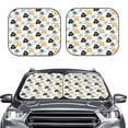 thumbnail image 1 of Daiia Cute Elephant 2PCS Car Windshield Sun Shade, Foldable Sun Shield for Car Front Window, Auto Sun Blocker Visor Protector Universal for Truck SUV Pickup-Small, 1 of 7
