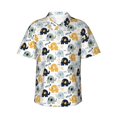 thumbnail image 1 of Daiia Cute Elephant Hawaiian Shirt for Men Gentle Cotton Regular Short Sleeve Casual-Medium, 1 of 9