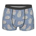 thumbnail image 1 of Daiia Cute Fat Cat Men's Underwear Boxer Briefs, Cotton Stretch Moisture-Wicking Underwear-Small, 1 of 9