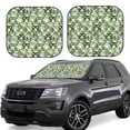 thumbnail image 1 of Daiia Cute Frog 2PCS Car Windshield Sun Shade, Foldable Sun Shield for Car Front Window, Auto Sun Blocker Visor Protector Universal for Truck SUV Pickup-Large, 1 of 7