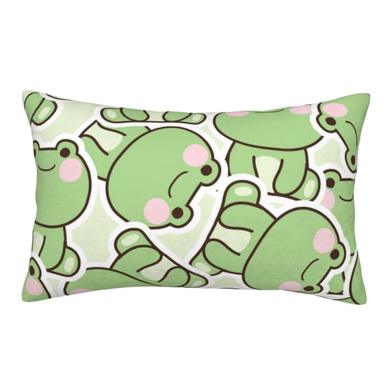 Daiia Cute Frog Bedding Waterproof Pillow Protector Zippered Queen – Bed Bug Proof Pillow Encasement-14"x20"