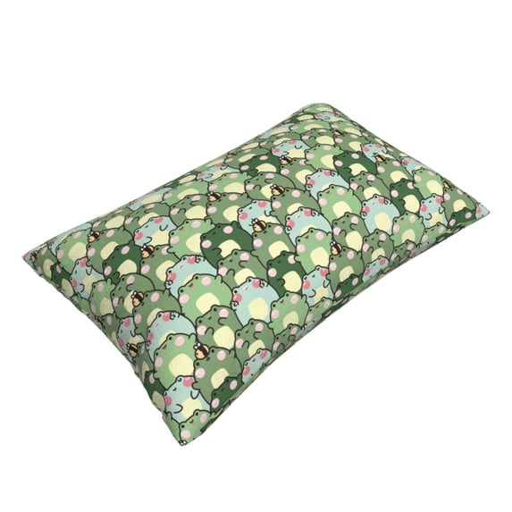 Daiia Cute Frog Bedding Waterproof Pillow Protector Zippered Queen – Bed Bug Proof Pillow Encasement-20"x30"