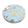 thumbnail image 1 of Daiia Cute Gnome Bee Collects Honey Stool Covers Round,Round Bar Stool Covers Waterproof Bar Chair Covers Washable Stool Cushion Slipcover for 12-14 Inch Chair-13 inch, 1 of 7