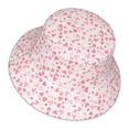 thumbnail image 1 of Daiia Cute Hand Drawn Hearts Pattern Bucket Hat - Trendy Cotton Sun Hat for Beach, Golf, Fishing - Fun Outdoor Vacation Boonie for Men and Women, 1 of 9