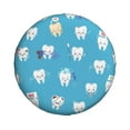 thumbnail image 1 of Daiia Cute Healthy Teeth Tire Covers , Travel Trailer Camper Truck SUV Motorhome Waterproof Wheel Cover, Sun Rain Snow Protector-17 inch, 1 of 9