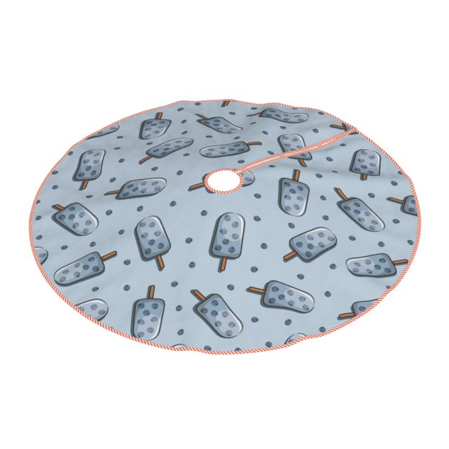 Daiia Cute Ice Cream Drawing Merry Christmas Tree Skirt , Xmas Large