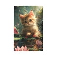 thumbnail image 1 of Daiia Cute Kitten Water Lilies Pattern Decorator Wall Plate Child Safe Outlet Cover, Switch and Outlet Covers,Size 1-Gang 5.0" x3.0" , Polycarbonate Thermoplastic-Style V, 1 of 6
