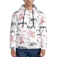 thumbnail image 1 of Daiia Cute Magic Bunny for Men's Fashion Hoodies & Sweatshirts with Kangaroo Pocket Hooded Sweatshirt Breathable & Moisture Wicking-Medium, 1 of 7