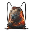 thumbnail image 1 of Daiia Cute Maple Leaf Koala Pattern Drawstring Backpack, Gym Bag, Lightweight Backpack, Water-Resistant Bag Travel Sports Backpack, Fitness Bag, Yoga Bag-Small, 1 of 6