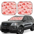 thumbnail image 1 of Daiia Cute Mushroom1 2PCS Car Windshield Sun Shade, Foldable Sun Shield for Car Front Window, Auto Sun Blocker Visor Protector Universal for Truck SUV Pickup-Medium, 1 of 7