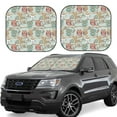 thumbnail image 1 of Daiia Cute Owl 2PCS Car Windshield Sun Shade, Foldable Sun Shield for Car Front Window, Auto Sun Blocker Visor Protector Universal for Truck SUV Pickup-Small, 1 of 7