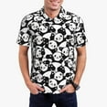 thumbnail image 1 of Daiia Cute Panda (3) Pattern Men’s Polo Shirts,Solid Deck Shirt,Classic Fit, Breathable Cotton Polo for Casual and Sport Wear-Medium, 1 of 9
