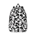 thumbnail image 1 of Daiia Cute Panda (3) Vintage Canvas Backpack for Men and Women ,Hiking Backpack,Travel Laptop Bag for School,Large Capacity Backpack, 1 of 8