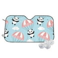 thumbnail image 1 of Daiia Cute Panda Flying in the Sky Windshield Sun Shade for Car SUV Truck (Small ), Car Sun Shade Windshield, Car Shades for Front Windows, Sunshade for Car Windshield, 1 of 7