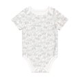 Daiia Cute Poodle Dog Printed UnisexBaby Short Sleeve Onesies
