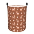 thumbnail image 1 of Daiia Cute Poodle Dog Round Laundry Basket with Handles Thickened Waterproof Circular hamper,Dirty Clothes Storage Basket for Bedroom,Bathroom,College Dorm-Medium, 1 of 8