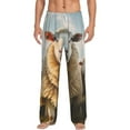 thumbnail image 1 of Daiia Cute Prairie Sheep Herd Men's Sleep Pant with Pockets and Drawstring,Pajama Pants-Small, 1 of 9