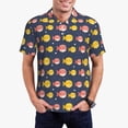 thumbnail image 1 of Daiia Cute Puffer Fish Pattern Men’s Polo Shirts,Solid Deck Shirt,Classic Fit, Breathable Cotton Polo for Casual and Sport Wear-XX-Large, 1 of 7