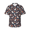 thumbnail image 1 of Daiia Cute Puppy Hawaiian Shirt for Men Gentle Cotton Regular Short Sleeve Casual-Medium, 1 of 9