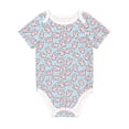 thumbnail image 1 of Daiia Cute Rabbit Printed Unisex-Baby Short Sleeve Onesies Bodysuits Baby Climbing Clothes Soft and Comfortable Romper with Expandable Shoulder Design-18 Months, 1 of 1