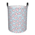 thumbnail image 1 of Daiia Cute Rabbit Round Laundry Basket with Handles Thickened Waterproof Circular hamper,Dirty Clothes Storage Basket for Bedroom,Bathroom,College Dorm-Small, 1 of 8