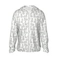 thumbnail image 1 of Daiia Cute Rabbit UPF 50+ Sun Protection Hoodie Jacket Lightweight Long Sleeve Sun Shirt for Women Men with Pocket Hiking Outdoor-X-Large, 1 of 9