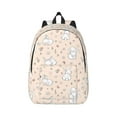 thumbnail image 1 of Daiia Cute Rabbit Vintage Canvas Backpack for Men and Women ,Hiking Backpack,Travel Laptop Bag for School,Large Capacity Backpack, 1 of 8