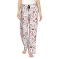 thumbnail image 1 of Daiia Cute Rabbit Women's Sleep Pant with Pockets and Drawstring,Pajama Pants-Large, 1 of 9