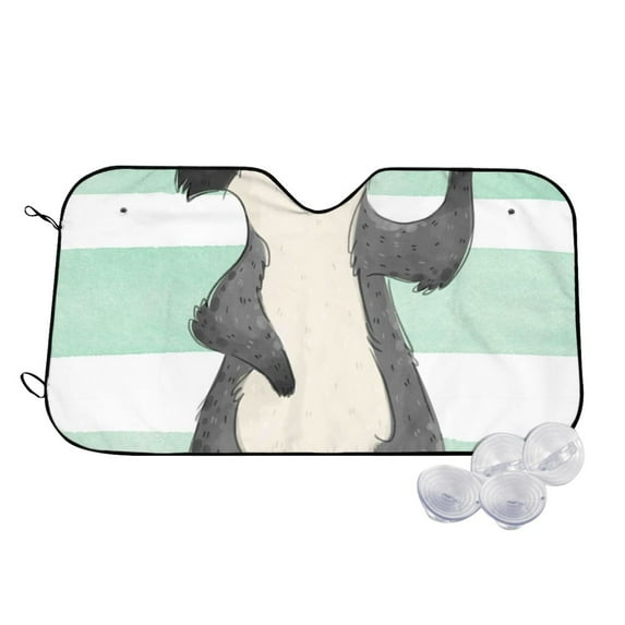 Daiia Cute Raccoon Windshield Sun Shade for Car SUV Truck (Medium ), Car Sun Shade Windshield, Car Shades for Front Windows, Sunshade for Car Windshield