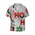 thumbnail image 1 of Daiia Cute Santa Men's Linen Shirts Short Sleeve Casual Shirts Button Down Shirt for Men Beach Summer Wedding Shirt-XX-Large, 1 of 7