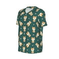 thumbnail image 1 of Daiia Cute Shiba Mens Baseball Jersey Button Down Shirts Short Sleeve Sports Uniforms-X-Large, 1 of 9