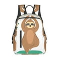 thumbnail image 1 of Daiia Cute Sloth In Yoga Pose Tree School Backpack for Men and Women Lightweight Backpack Durable Backpack Water-Resistant,Travel,Work Bag, 1 of 9