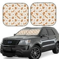 thumbnail image 1 of Daiia Cute Squirrel Fall 2PCS Car Windshield Sun Shade, Foldable Sun Shield for Car Front Window, Auto Sun Blocker Visor Protector Universal for Truck SUV Pickup-Medium, 1 of 7