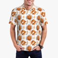 thumbnail image 1 of Daiia Cute Squirrel Pattern Men’s Polo Shirts,Solid Deck Shirt,Classic Fit, Breathable Cotton Polo for Casual and Sport Wear-, 1 of 7