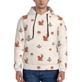 thumbnail image 1 of Daiia Cute Squirrel for Men's Fashion Hoodies & Sweatshirts with Kangaroo Pocket Hooded Sweatshirt Breathable & Moisture Wicking-3X-Large, 1 of 7