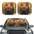 thumbnail image 1 of Daiia Cute Sunflower Guinea Pig 2PCS Car Windshield Sun Shade, Foldable Sun Shield for Car Front Window, Auto Sun Blocker Visor Protector Universal for Truck SUV Pickup-Large, 1 of 7