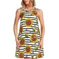 thumbnail image 1 of Daiia Cute Sunflowers Print Women's Dresses 2025 Trendy Short sleeve Dresses Casual Baggy Flowy Maxi Sun Dresses, 1 of 7