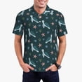 thumbnail image 1 of Daiia Cute Turtle Pattern Men’s Polo Shirts,Solid Deck Shirt,Classic Fit, Breathable Cotton Polo for Casual and Sport Wear-Small, 1 of 9