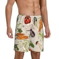 thumbnail image 1 of Daiia Cute Vegetables Mens Woven Stretch Pajama Short,Short Pajama Pants-4X-Large, 1 of 9